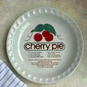Vintage Cherry Pie plate